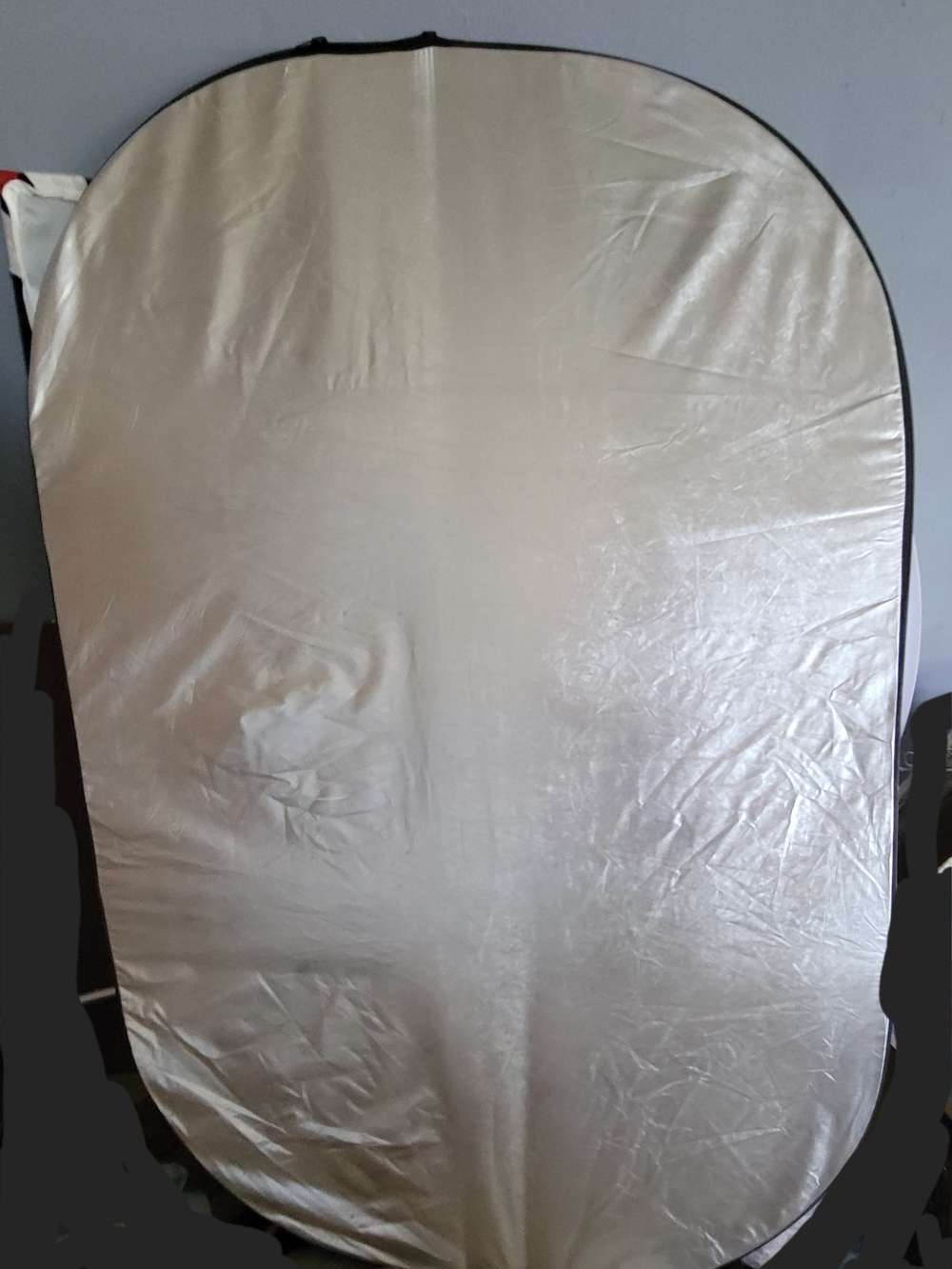 1 Silver 2 White Photography Reflectors- Large Oval Collapsible